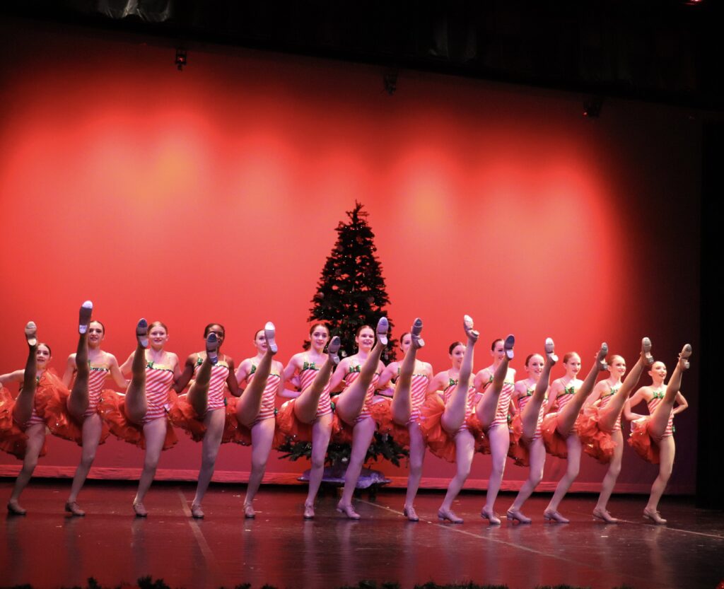 Rockette style dance